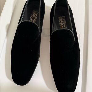 Salvatore Ferragamo Men's Elegant Black Slip-Ons